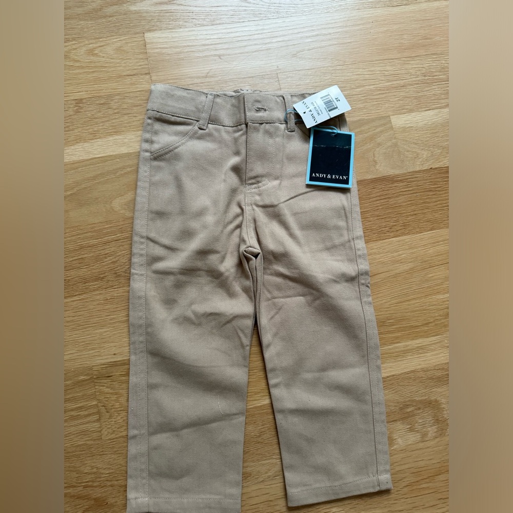 Toddler Kahki Pants NWT Andy & Evan